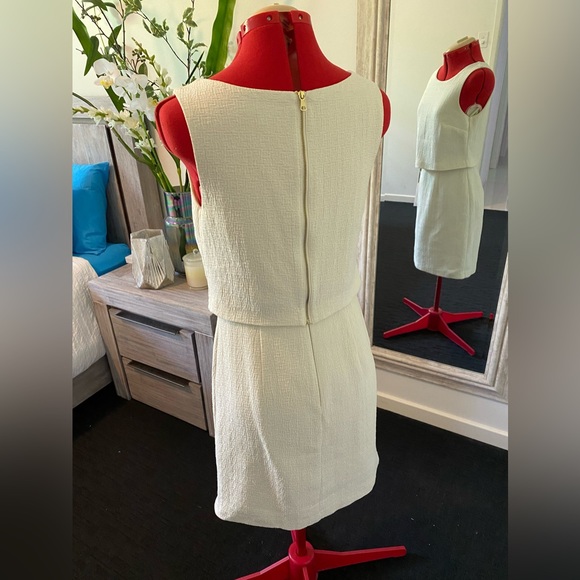 Size 6 - Classy Cream Banana Republic layered dress - Picture 6 of 13